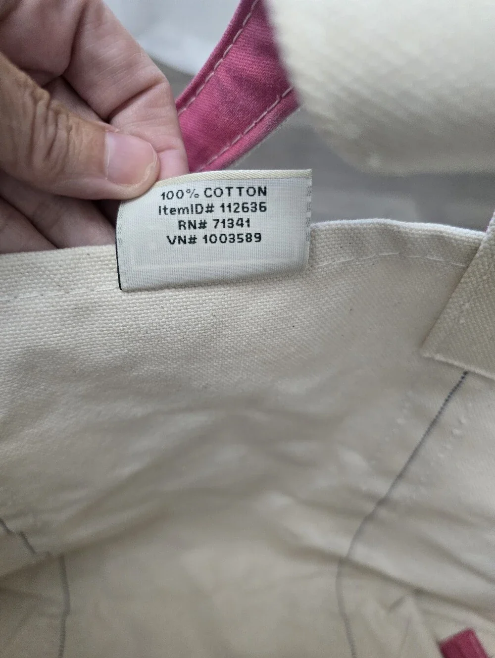 L.L.Bean Boat and Tote bag in a medium size pink trim Fisherman Nautical Boat - Picture 5 of 10